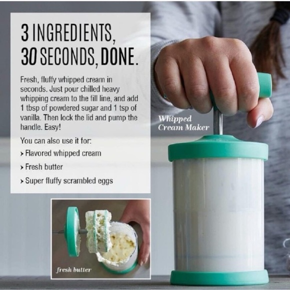 Pampered chef whipped cream maker - Picture 2 of 5